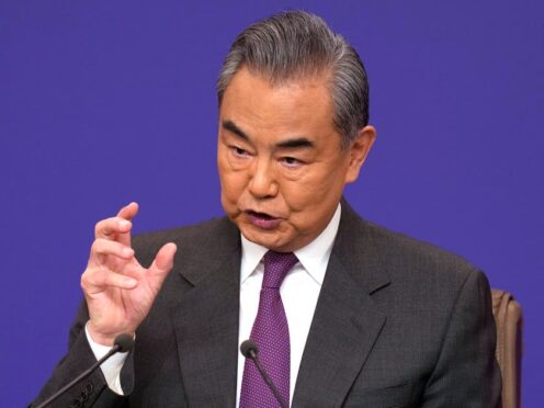 Chinese foreign minister Wang Yi (Ng Han Guan/AP)