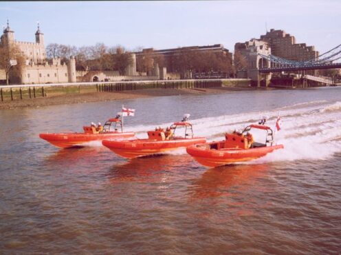 Lifeboats went into operation on the Thames in 2002 (RNLI/PA)