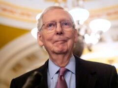 Mitch McConnell has endorsed Donald Trump (Mark Schiefelbein/AP)