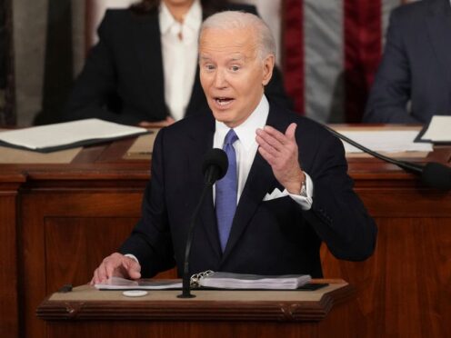 President Joe Biden delivers the State of the Union address (Andrew Harnik/AP)
