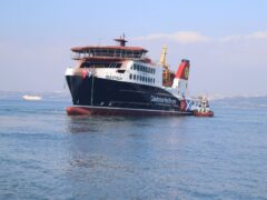 The MV Isle of Islay pictured after launching on Turkish waters on Saturday (CMAL/PA)