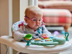 Margot was born with a rare condition called bilateral anophthalmia, which means her eyes and optic nerves failed to develop in the womb (Guide Dogs/PA)