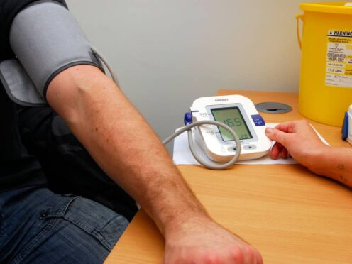 People over the age of 40 can get free blood pressure checks at their local pharmacy without an appointment (PA)