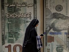 The Egyptian pound has slipped sharply against the dollar (AP)