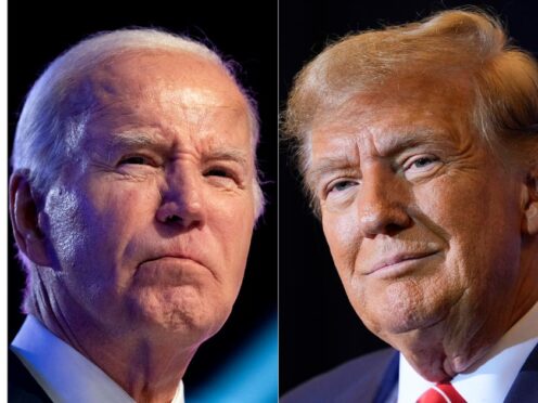 Combo image shows US President Joe Biden, left, and former president Donald Trump, right (File/AP)