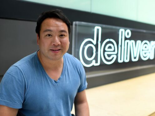 Will Shu, founder and chief executive of Deliveroo (Parsons Media/Deliveroo/PA)