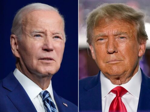 The wins effectively seal a rematch between Joe Biden and Donald Trump in 2024 (AP)