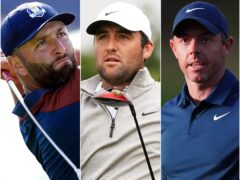 Rahm, Scheffler and McIlroy are among the contenders to win the Masters (PA)