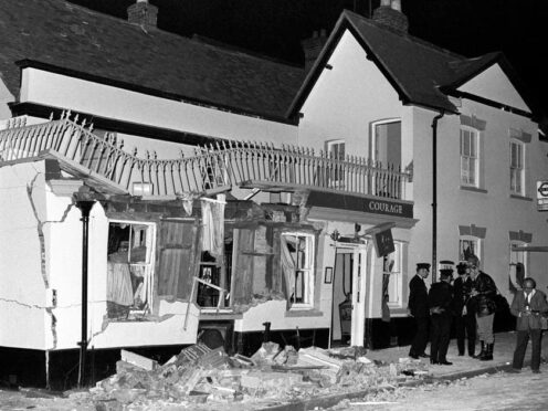 Five people were killed and 65 injured in the bomb attack on the Horse and Groom pub in Guildford in 1974 (PA)