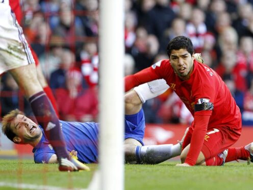 Luis Suarez was handed a 10 match ban for biting Ivanovic (Peter Byrne/PA)