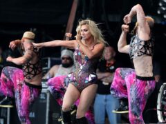 Kesha joins Renee Rapp at Coachella for rendition of Tik Tok (Andrew Milligan/PA)