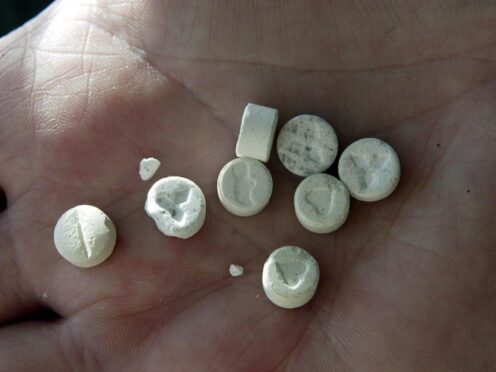 A handful of ecstasy tablets, which are often consumed at nightclubs and concerts (Paul Faith/PA)