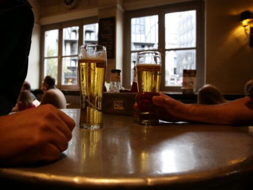 Scotland continues to have the highest rate of alcohol-specific deaths in the UK, new figures showed (Yui Mok/PA)