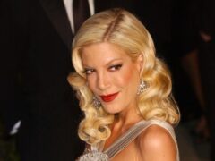 Former Beverly Hills 90210 star Tori Spelling has spoken of how ‘super nervous’ she felt to call Canadian actor Dean McDermott and tell him about their recent divorce filing (Yui Mok/PA)