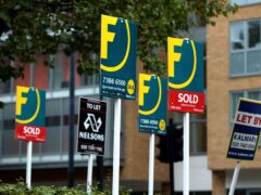 The average UK house price fell by 0.2% month on month in March, although there are signs that activity is picking up, Nationwide Building Society said (Anthony Devlin/PA)