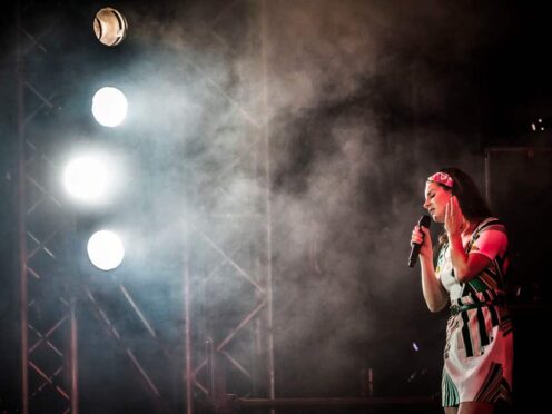 Lana Del Rey duets with Billie Eilish during Coachella headline performance (Danny Lawson/PA)
