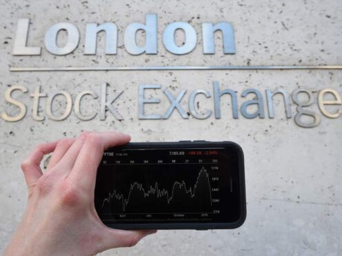Banks and financial services stocks were among those marking the biggest losses (Kirsty O’Connor/PA)