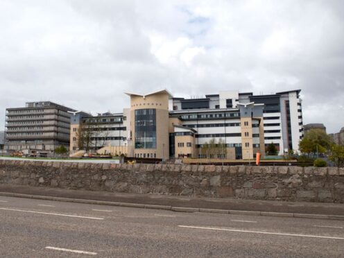 Aberdeen Royal Infirmary, where Tracey Ann Giles died after a car crash on the A93 (Jane Barlow/PA Wire)