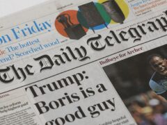 The deal for the Daily Telegraph was agreed last year (Jonathan Brady/PA)