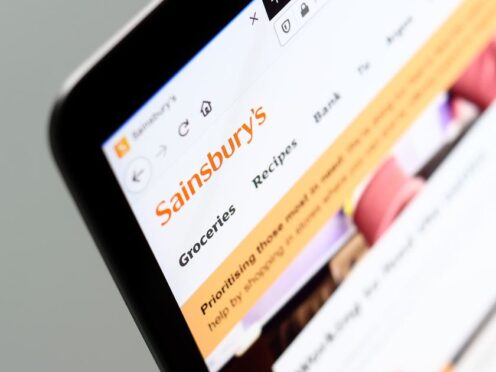Online deliveries at Sainsbury’s were impacted by a technical issue on Thursday (Tim Goode/PA)