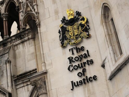 A judge considered the case at the Royal Courts of Justice in London in January this year (Anthony Devlin/PA)