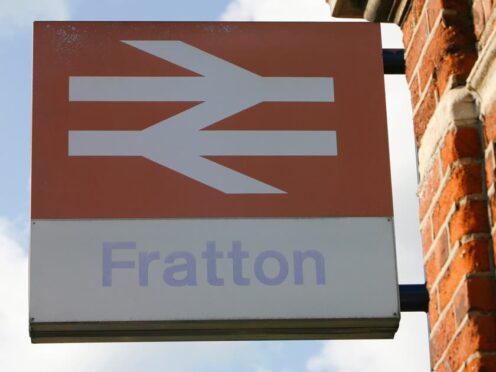 A fading British Rail logo (Chris Ison/PA)