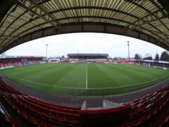 A general view of the ground ahead of the Sky Bet Championship match at the Jonny-Rocks Stadium, Cheltenham. Picture date: Saturday January 15, 2022.