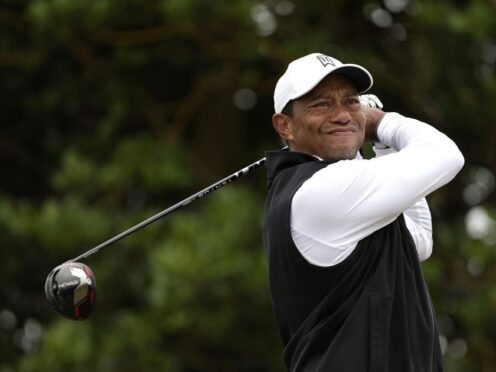 Tiger Woods will bid to make a record 24th consecutive cut in the Masters at Augusta National (Richard Sellers/PA)