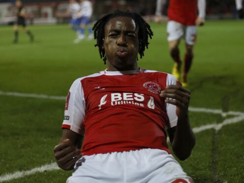 Promise Omochere opened the scoring for Fleetwood (Richard Sellers/PA)