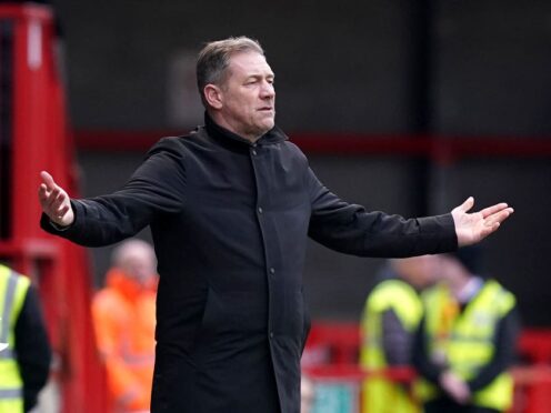 Crawley manager Scott Lindsey bemoaned his side’s mistakes in the defeat to Colchester (Gareth Fuller/PA)