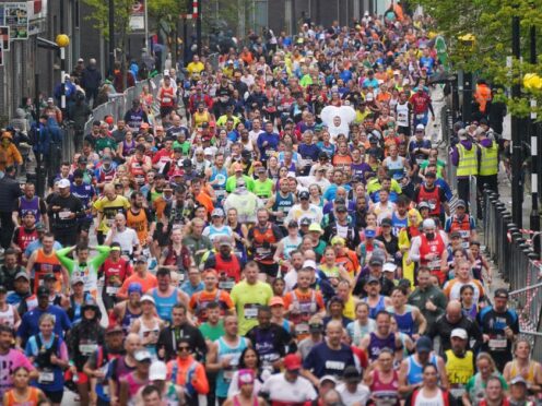 Last year, ahead of the race, a total of £39 million was raised by London Marathon participants on the fundraising site (PA)