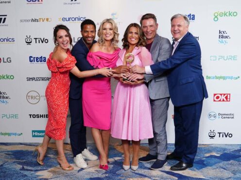 Good Morning Britain presenters at the TRIC Awards 2023 (Ian West/PA)