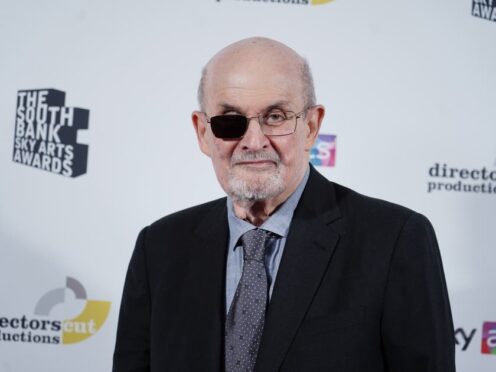 Sir Salman Rushdie has discussed his near death experience in 2022 (Jordan Pettitt/PA)
