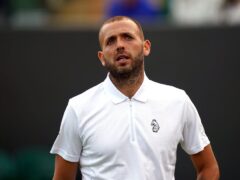 Dan Evans suffered a first round defeat at the Monte Carlo Masters (Adam Davy/PA)