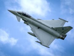 Typhoon jets can reach maximum speeds of 1,381mph (Jane Barlow/PA)