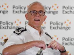 Metropolitan Police Commissioner Sir Mark Rowley defended an officer involved in an exchange with an antisemitism campaigner (James Manning/PA)