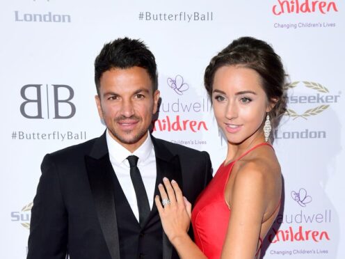 Peter Andre and wife Emily have welcomed their third child together (Ian West/PA)