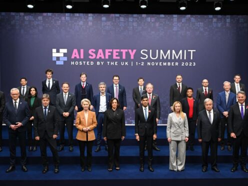 The previous AI Safety Summit, held in the UK, saw attendees sign the Bletchley Declaration (Leon Neal/PA)