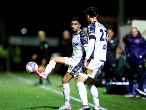 Louis Dennis (left) scored a 75th-minute leveller for Bromley at Barnet (George Tewkesbury/PA)