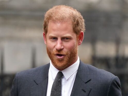 The Duke of Sussex is among those fighting NGN (James Manning/PA)