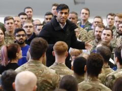 Prime Minister Rishi Sunak has said the UK is playing a ‘leadership’ role in Nato despite coming under intense pressure to further increase defence spending (Jeff J Mitchell/PA)