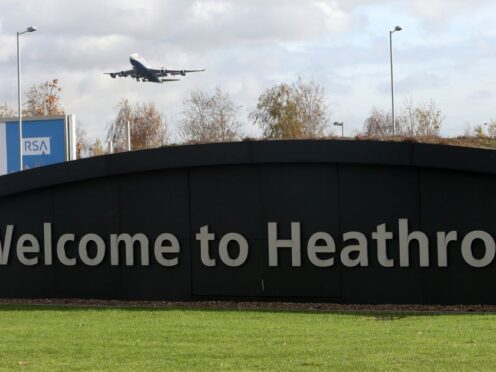 Heathrow Airport (Steve Parsons/PA)
