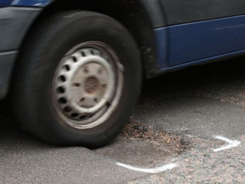 Britain’s roads now have 100 times as many potholes as there are craters on the Moon, the Labour Party has claimed (PA)