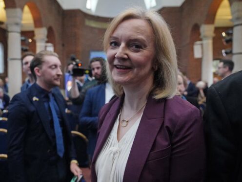 Former prime minister Liz Truss has not ruled out running to be leader of the Conservative Party again (Victoria Jones/PA)