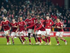 Nottingham Forest’s penalty shoot-out victory over Bristol City in a fourth-round replay on February 7 was the final replay to be completed in this season’s FA Cup (Joe Giddens/PA)
