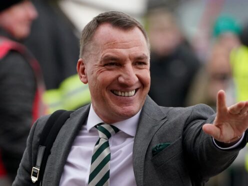 Brendan Rodgers feels Celtic are in good shape for the title run-in (Andrew Milligan/PA)