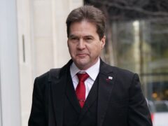 Dr Craig Wright arriving at the Rolls Building in London in February (Lucy North/PA)