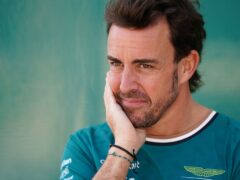 Aston Martin’s Fernando Alonso (David Davies/PA)