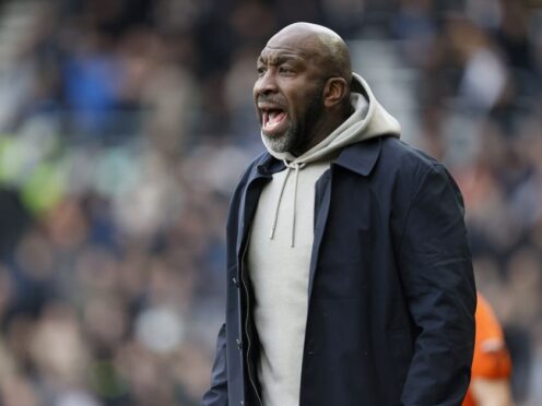 Darren Moore bemoaned wasteful finishing from his side (Richard Sellers/PA)