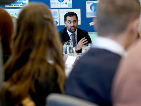 First Minister Humza Yousaf said he ‘disagreed’ that not enough action was being taken on school violence (Owen Humphreys/PA)